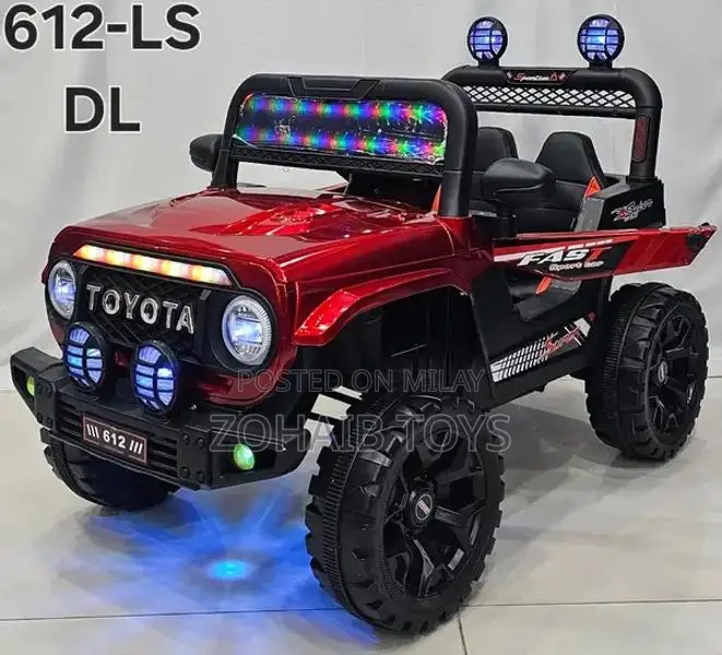 Kids Electric Ride-On Jeep with Music, Lights, Dual Motors, Remote Con