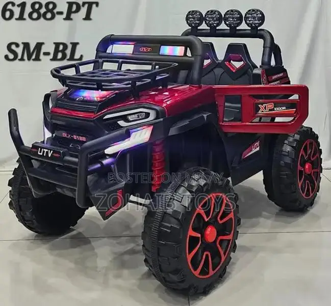 Kids Electric Ride-On Jeep with Music, Lights, Dual Motors, Remote Con