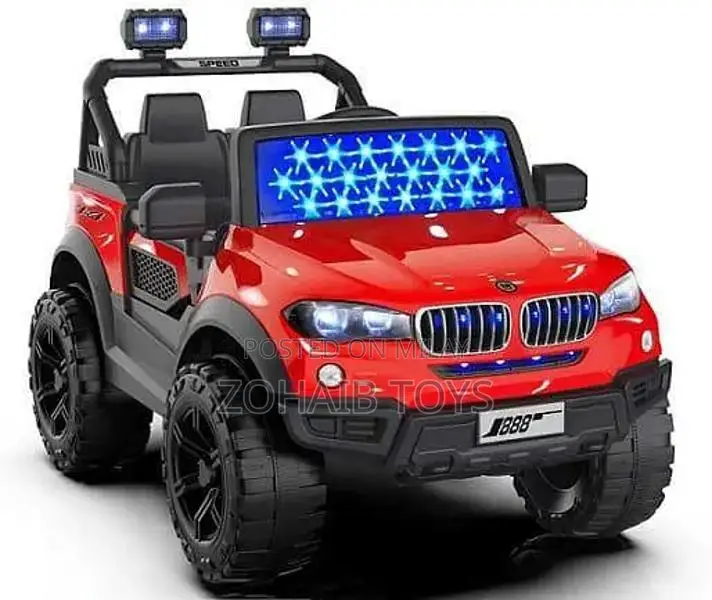 Kids Electric Ride-On Jeep with Music, Lights, Dual Motors, Remote Con