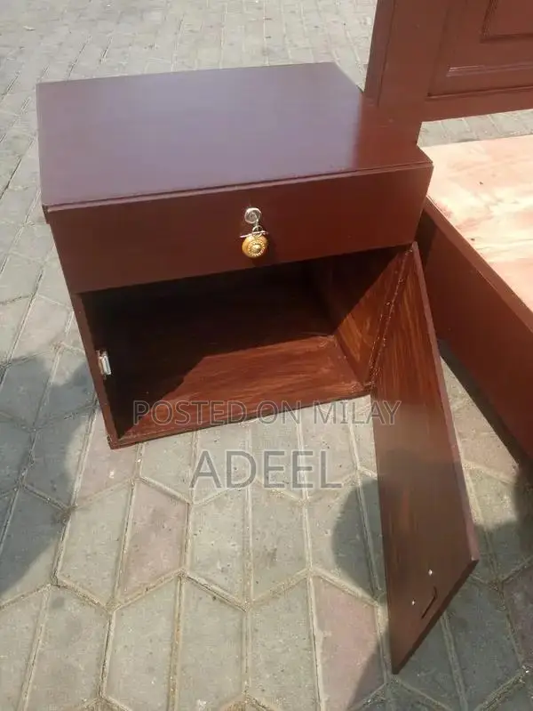 Complete Bedroom Set with Bed Frame and Side Tables