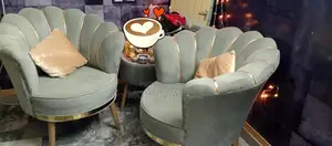 VIP Mughal Style Sofa Chairs with Round Table Set