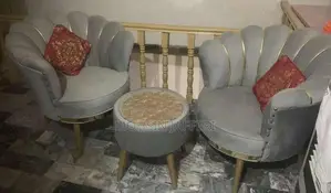 VIP Mughal Style Sofa Chairs with Round Table Set