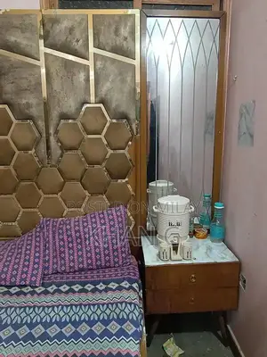 King Size Bed Frame with 4-Door Dresser