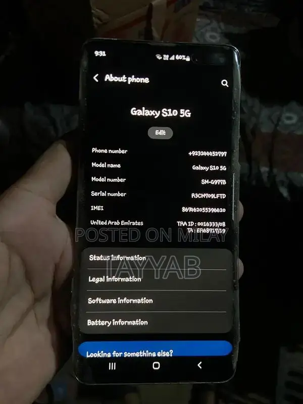 Samsung Galaxy S10 5G Smartphone with Minor Back Damage