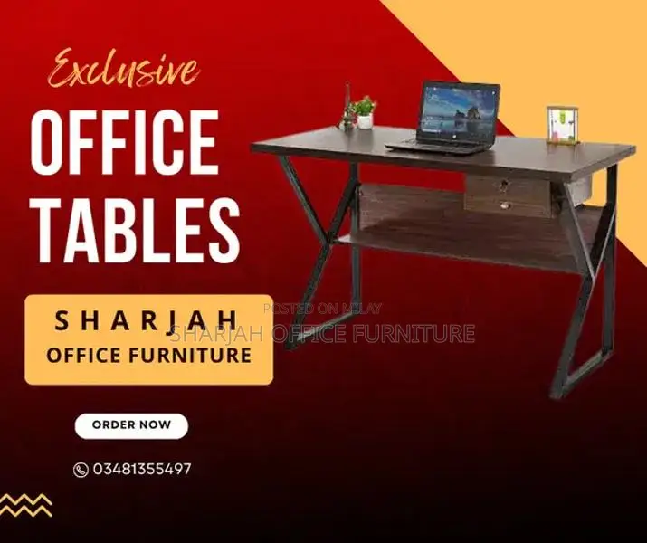 Modern Office Computer Desk with Iron Frame Workstation
