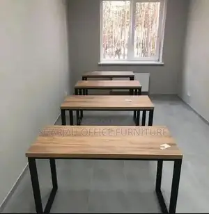 Modern Office Computer Desk with Iron Frame Workstation