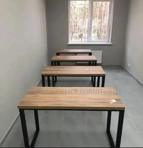 Modern Office Computer Desk with Iron Frame Workstation