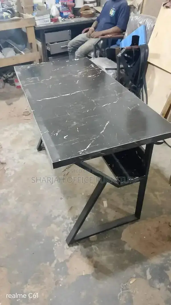 Modern Office Computer Desk with Iron Frame Workstation