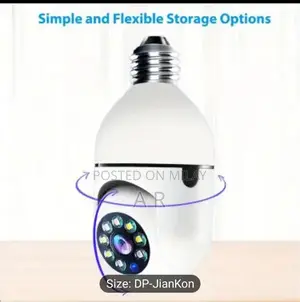 E27 Camera Bulb LED Security Camera Surveillance Lamp