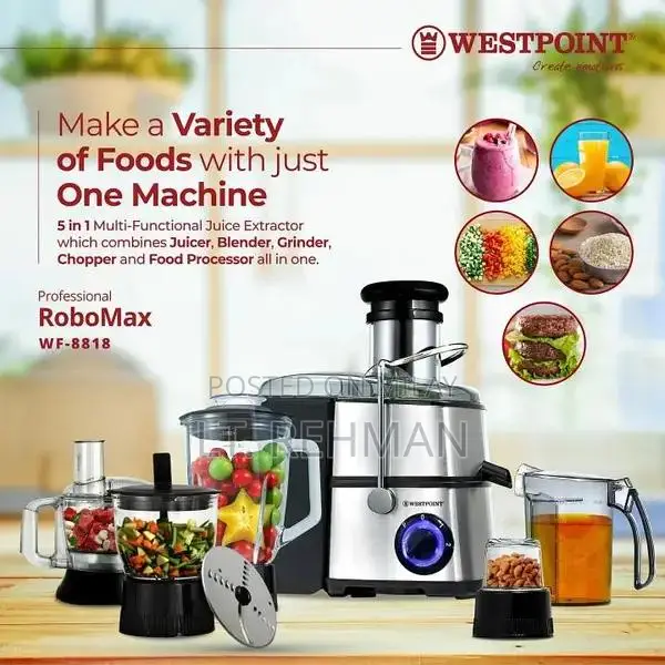 WestPoint ROBO MAX WF-8188 Kitchen Food Processor Multi-Function Juice