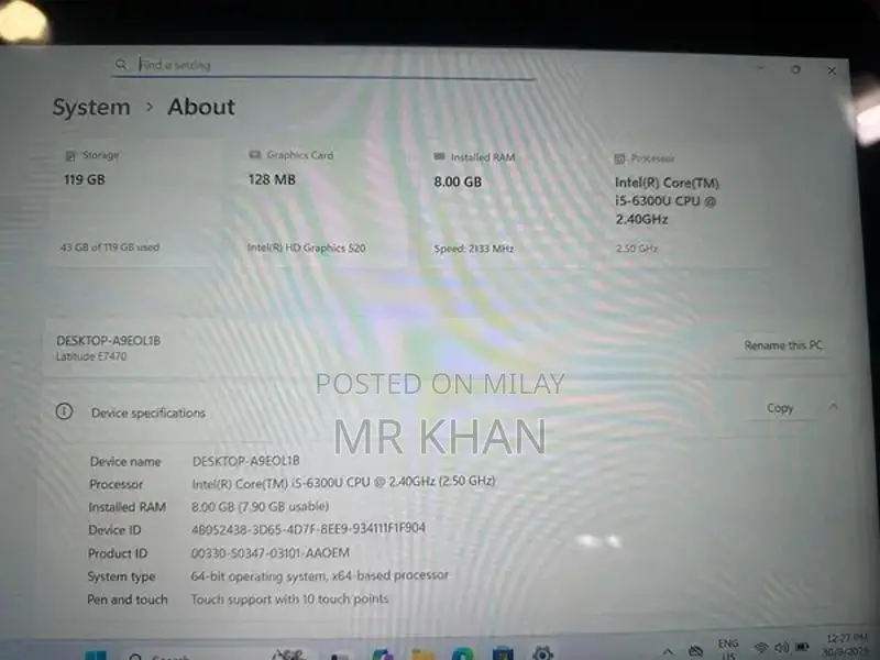 Dell Latitude E7470 Ultrabook Touch Screen Laptop