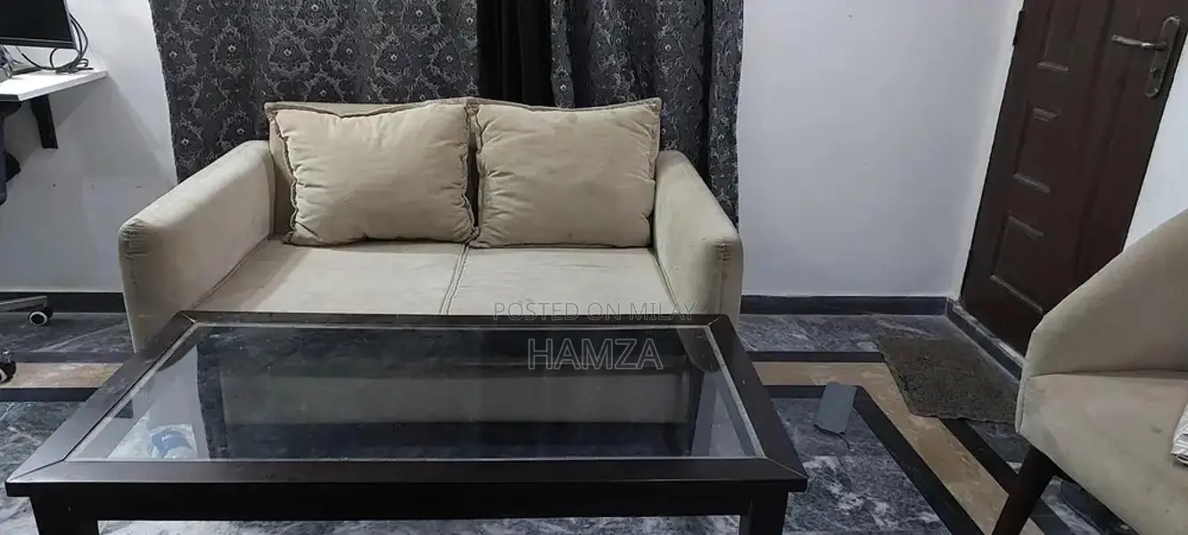Complete Living Room Set: 2-Seater Sofa, Chairs, and Coffee Table