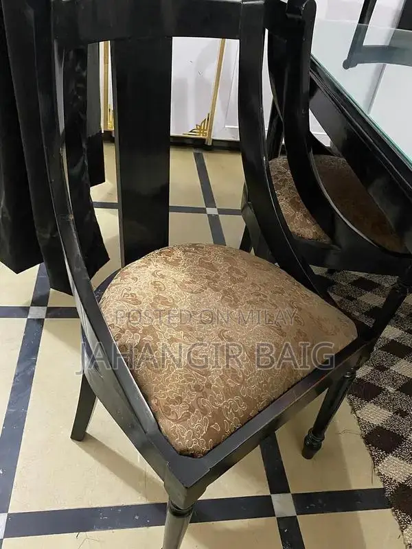 SHEESHAM WOOD DINING TABLE | 6 SEATER DINING | GLASS TOP DINING