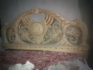 Wooden Bed Frame and Dressing Table - Used Condition