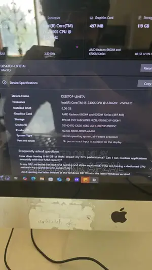 Photo - Apple iMac Core i5 Desktop Computer All-in-One