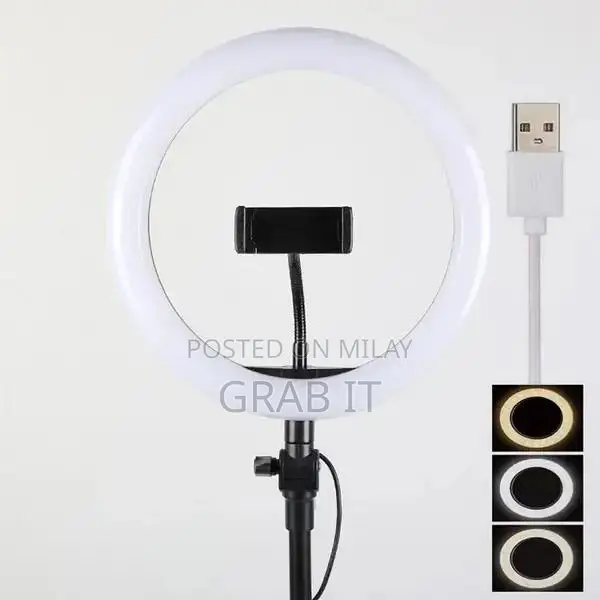 LED Selfie Ring Light with 3 Color Temperature Options