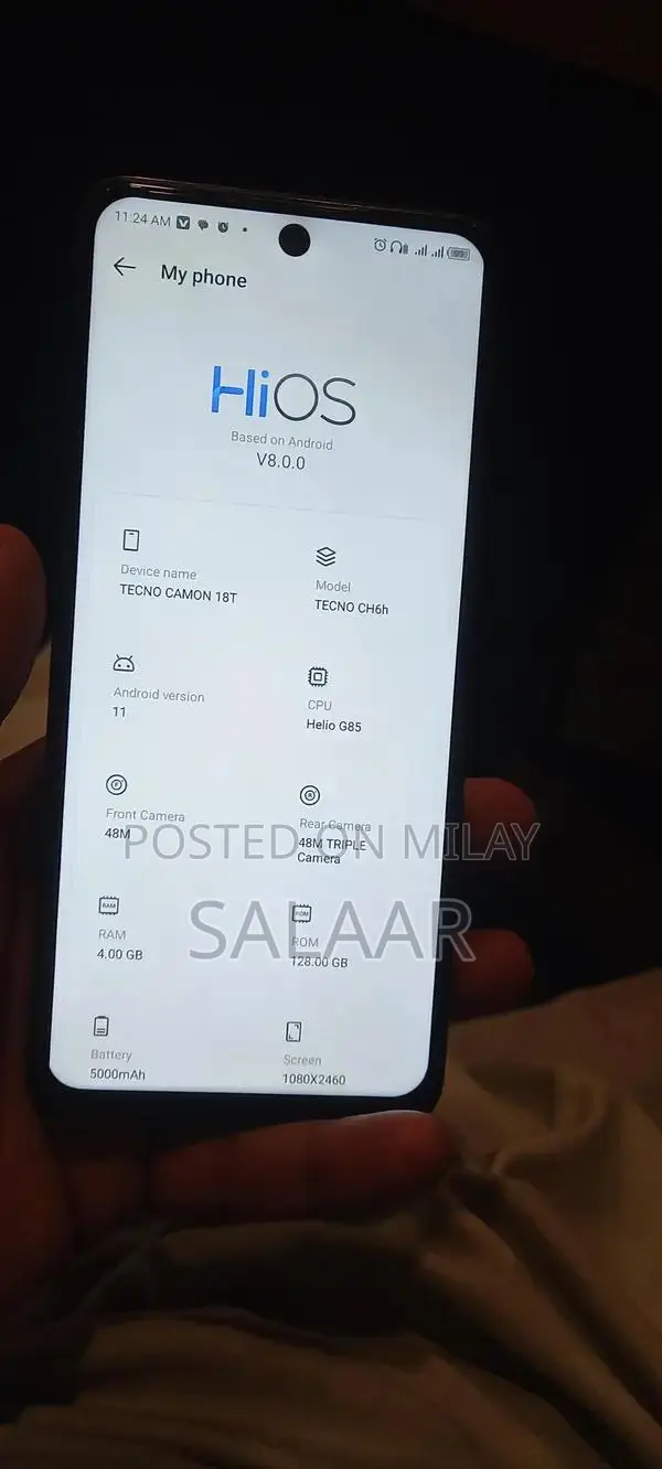 Tecno Camon 18T Smartphone - 4GB RAM + 128GB Storage