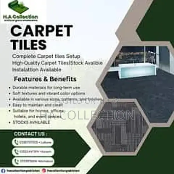 Artificial Grass Carpet Tiles for Indoor and Outdoor Spaces