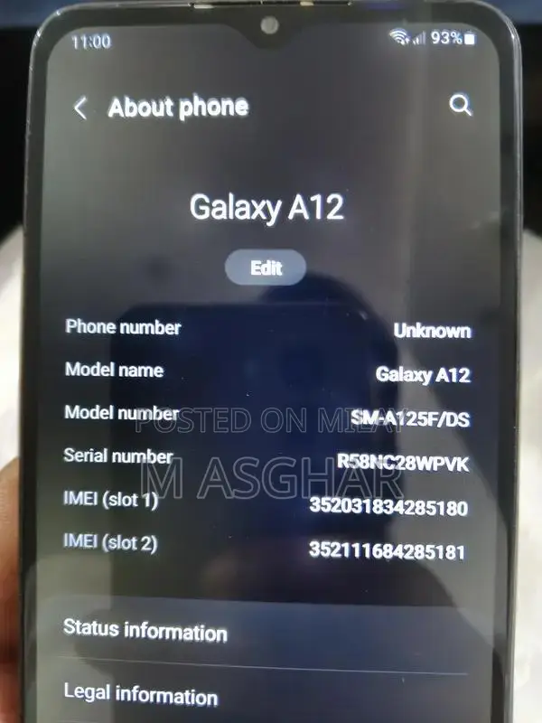 Samsung Galaxy A12 Smartphone 4GB RAM 64GB Storage