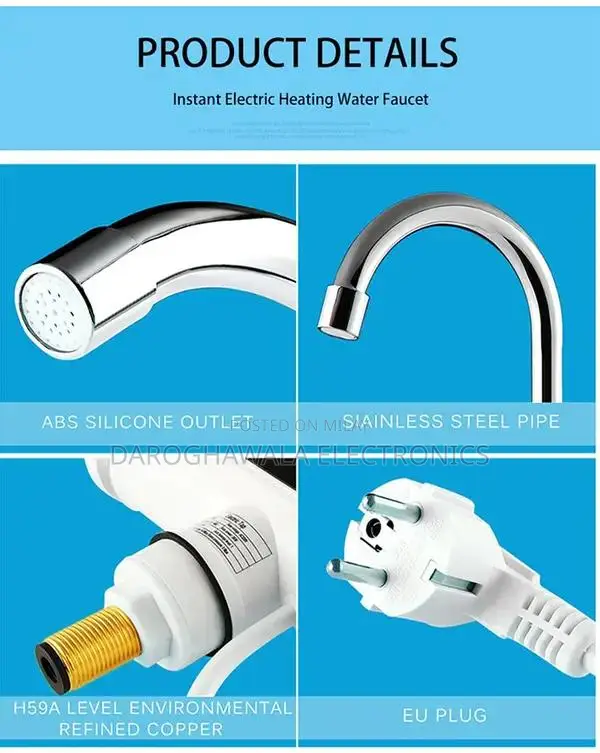 Instant Electric Water Heater Tap with Digital Temperature Display