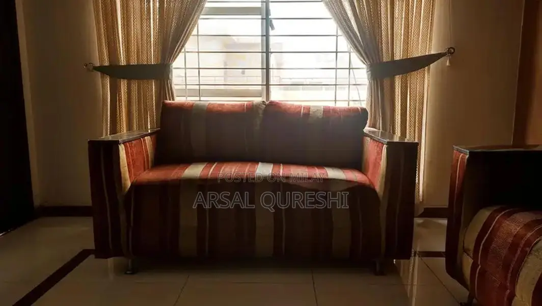 Wooden 6-Seater Living Room Sofa Set