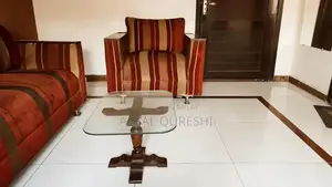 Wooden 6-Seater Living Room Sofa Set