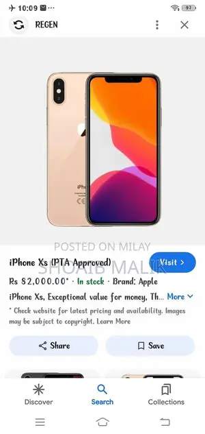 Photo - Damaged iPhone XS PTA Approved Smartphone