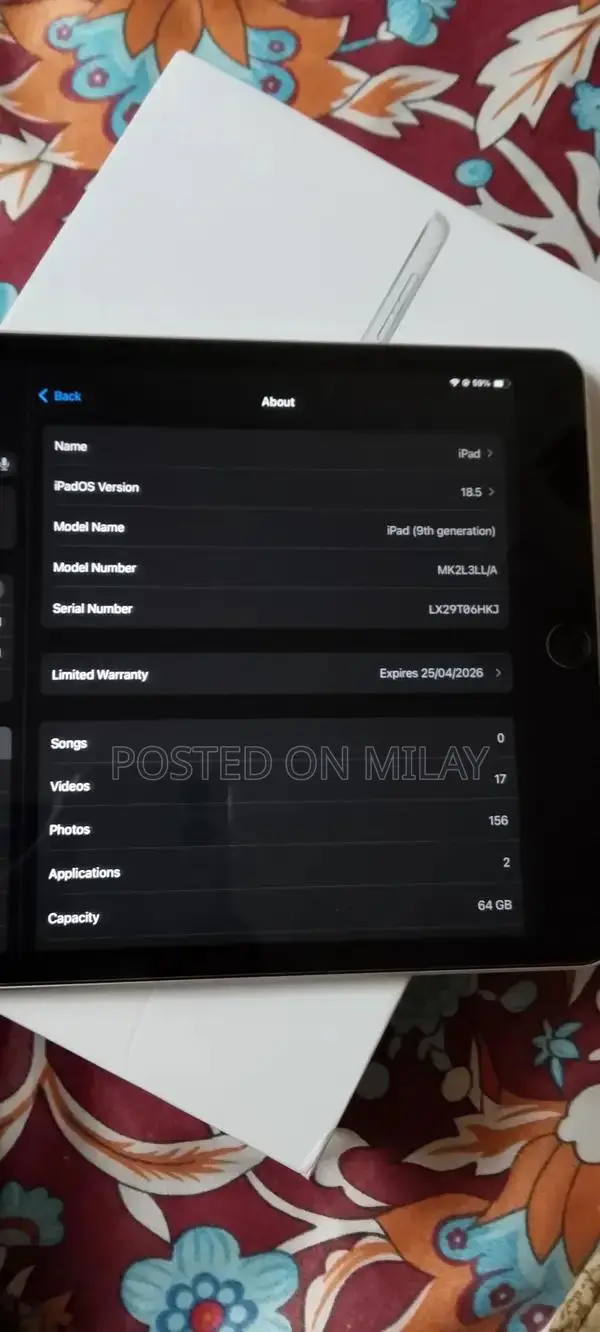 Apple iPad 9th Generation Tablet - Excellent Condition