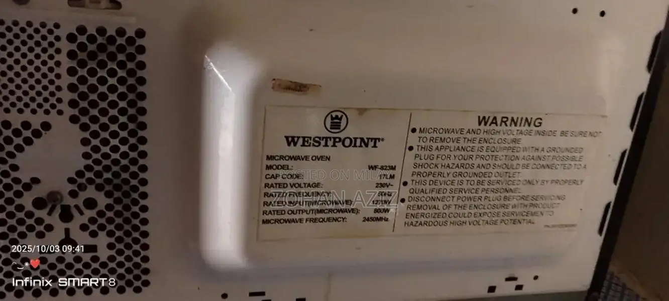 West Point Compact Microwave Oven - Reliable Kitchen Appliance