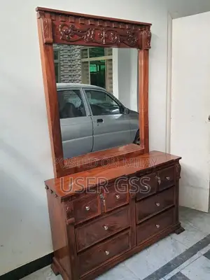 King Size Solid Wood Bed Set with Side Tables