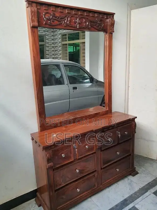 King Size Solid Wood Bed Set with Side Tables