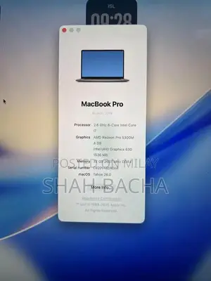 MacBook Pro 2019 16-inch I7 Laptop, High Performance