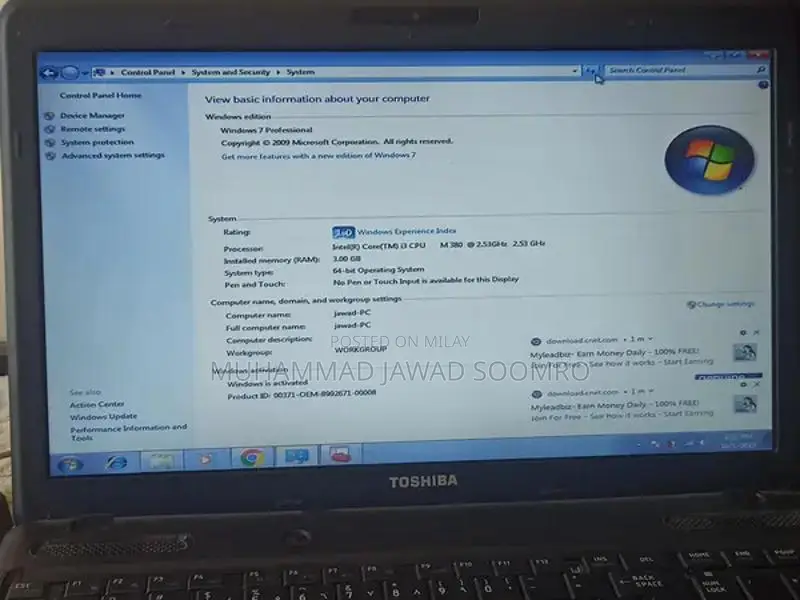 Intel Core i3 Laptop with 3GB RAM Affordable Computing