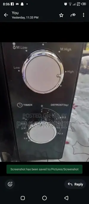 Compact Microwave Oven with Minor Surface Wear