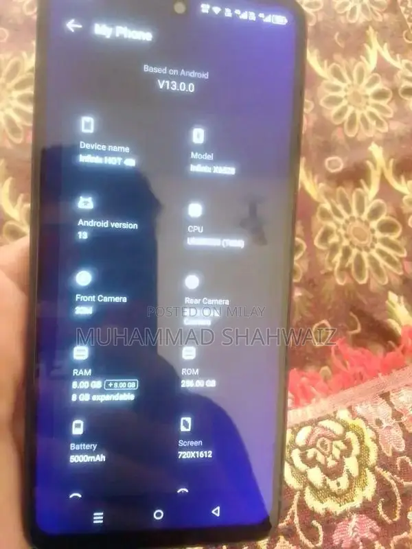 Infinix Hot 40i Smartphone 8GB RAM 256GB Storage