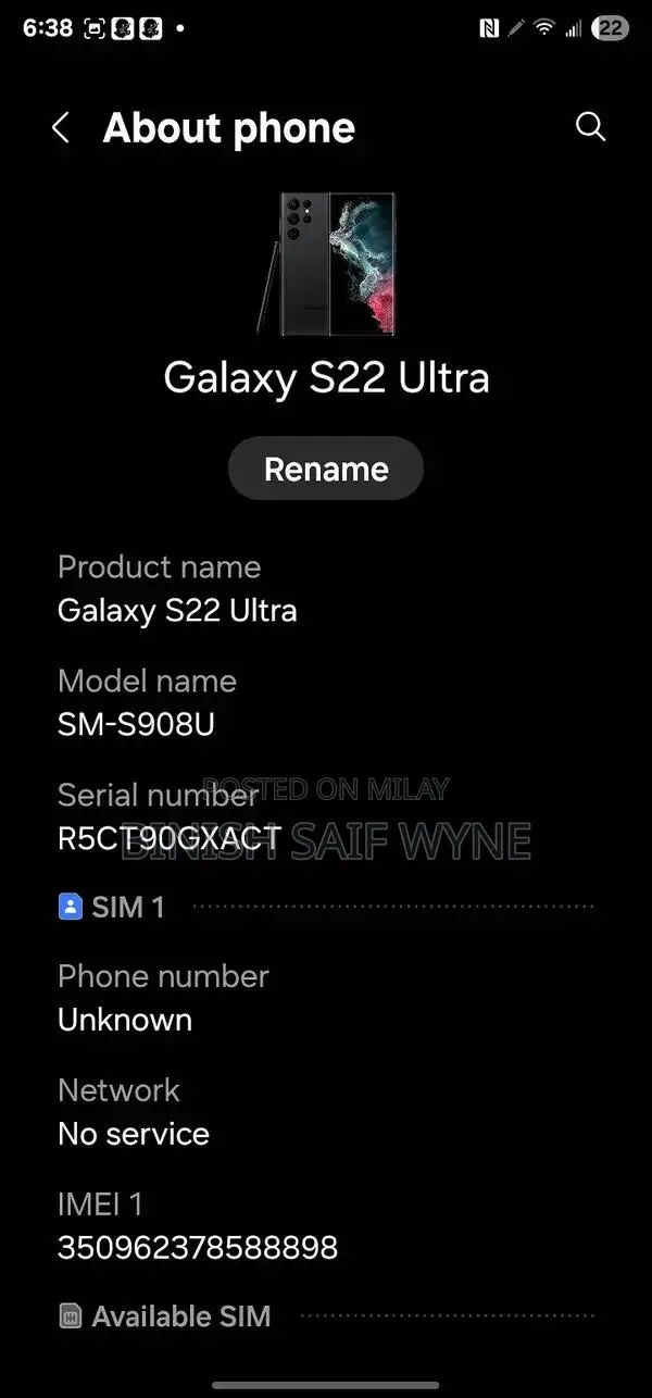 Premium Samsung Galaxy S22 Ultra Smartphone