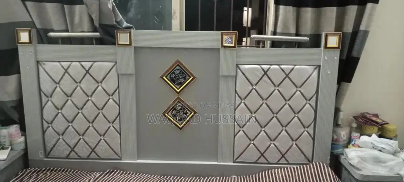 Grey Wooden Bedroom Furniture Set with Wardrobe and Side Tables