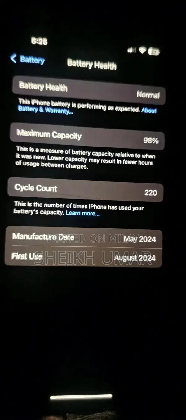 Premium Dual SIM Smartphone with High Battery Health