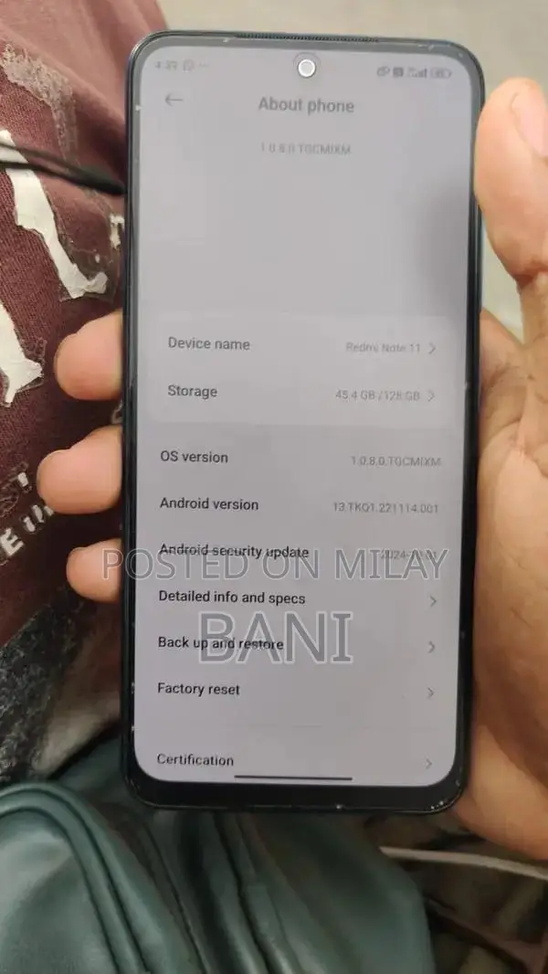 Redmi Note 11 Smartphone - 6GB RAM, 128GB Storage