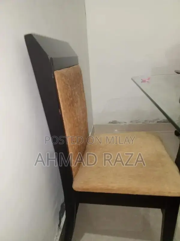 Glass Top Dining Table with 6 Seating Capacity