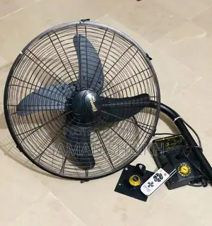 Photo - 24-inch Heavy Duty Remote Control Wall Fan - Industrial Grade
