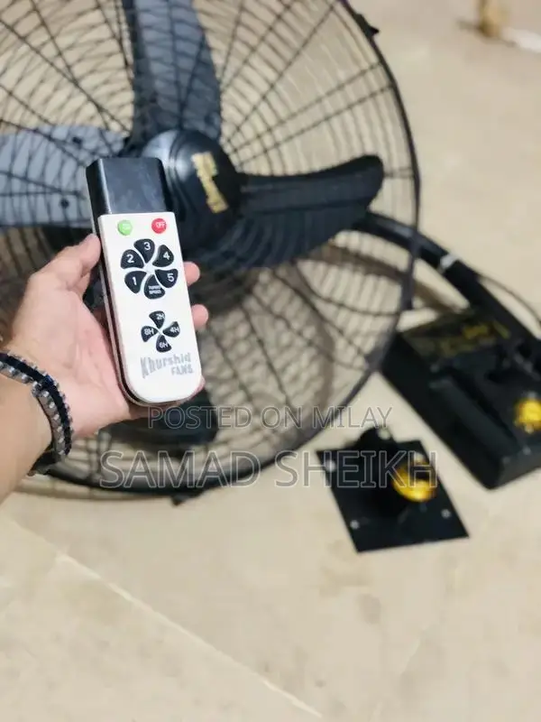 24-inch Heavy Duty Remote Control Wall Fan - Industrial Grade