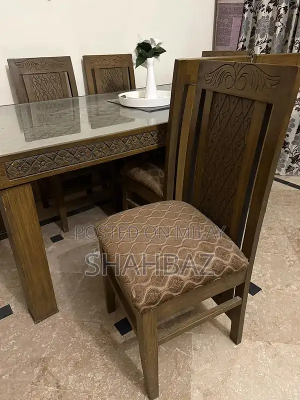 Large Wooden Dining Table for 8 People