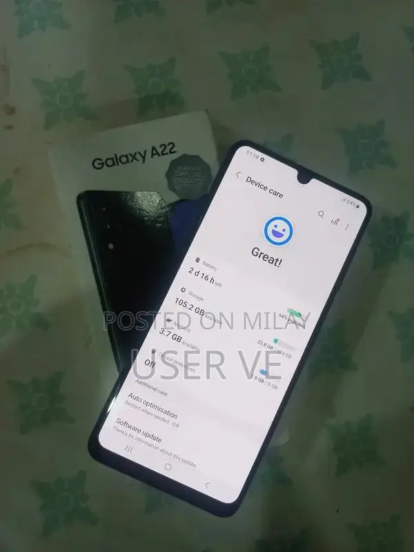 A22 Dual SIM Smartphone 6GB RAM 128GB Storage