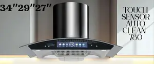 Photo - Touch Sensor Kitchen Hood with Voice Control - 34" 28" 24" Sizes