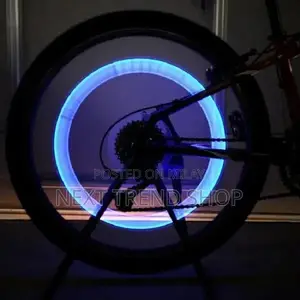 Colorful LED Wheel Lights for Bicycles and Cars - 4-Piece Set