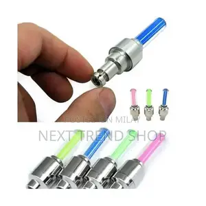 Colorful LED Wheel Lights for Bicycles and Cars - 4-Piece Set