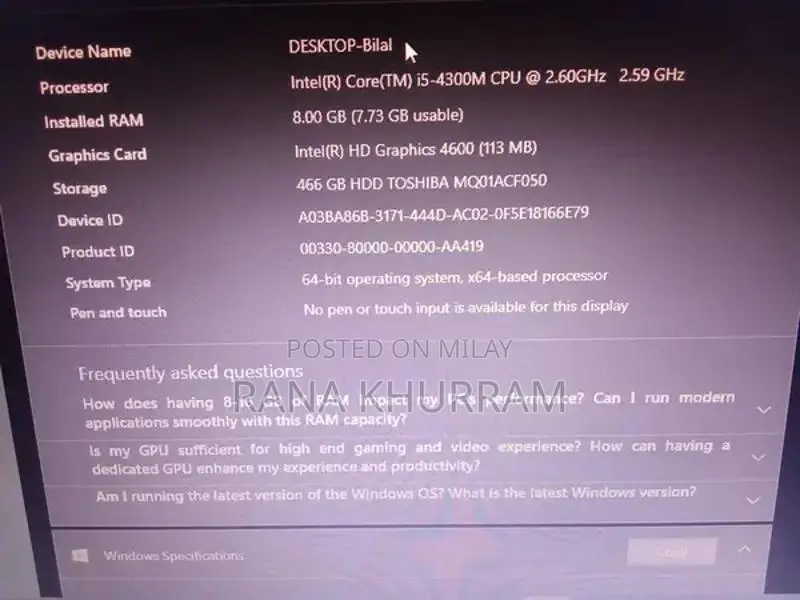 Lenovo ThinkPad L440 Business Laptop