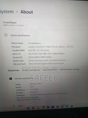 Lenovo i3 7th Generation Laptop with Fingerprint Reader