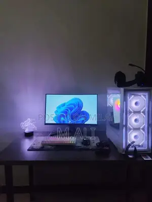 Photo - High-Performance Gaming PC with MSI Curved Monitor